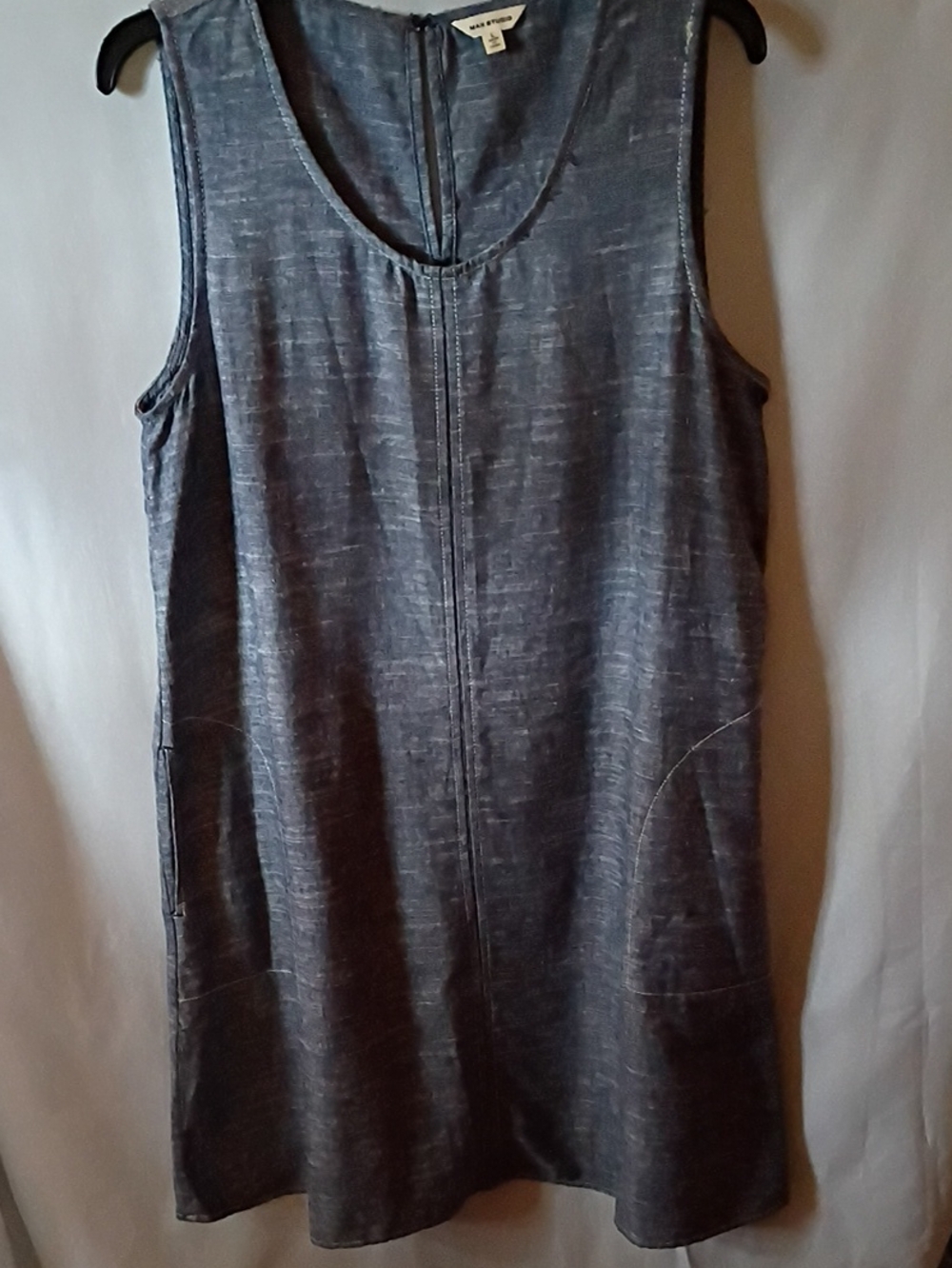 Max Studio Linen Dress L